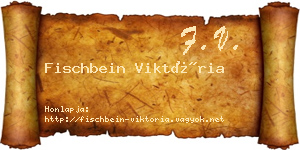 Fischbein Viktória névjegykártya